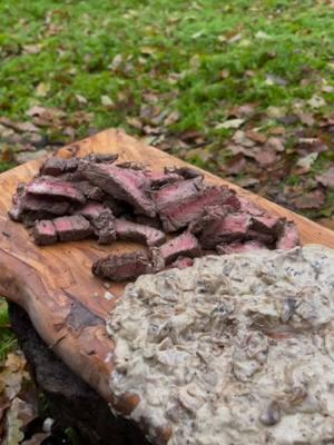 Tenderloin on a Stone Stove 😍🥩  #steak #tenderloin #outdoorcooking #cooking #asmrcooking 