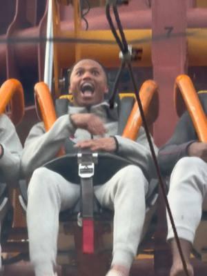 Ryan Williams, Justin Jefferson & Kneeland Hibbett ride the Falcon’s Fury at Busch Gardens #RollTide #Alabama #CollegeFootball #RTR #BuschGardens #AlabamaFootball #RyanWilliams 