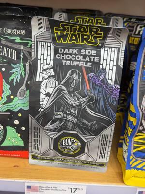 Star Wars fan AND coffee drinker?  run to World Market! Which flavor would you buy? #starwars #coffee #coffeedrinker #starwarsdad #bonescoffee 