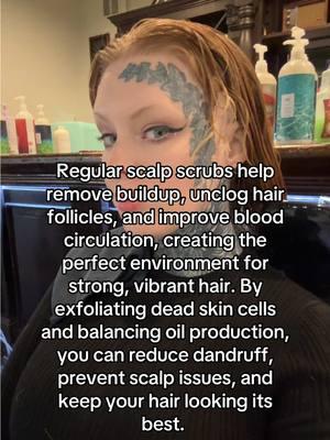 Clearing your follicles will remove anything that prevent your hair from growing.  #fy #hair #hairtok #scalpscrub #longhair 