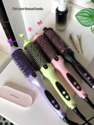 *adds to cart* Which color thermal brush is on your wishlist? Pro tip: use this tool for the perfect at-home blowout 🫶 #wavytalk #wavytalkhair #hairtools #chooseone #pickone #ilove #blowout #athomeblowout #blowouthack 