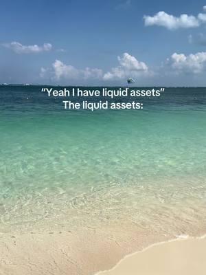 this counts right? #liquidassets #travelmemes #beachvibes #beachlife #beachlover #beachlifestyle #travelhumor #travelmeme #travelcomedy #travel #traveltiktok #travellife #travelvlog #travelgoals 