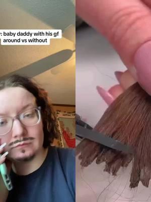 Part 1,#deadbeat #babydaddygf #skitvideos #babydaddy #fyp #pov #hair #make #hairdressing  up #eye shadow #eyebrow makeup #Manicure