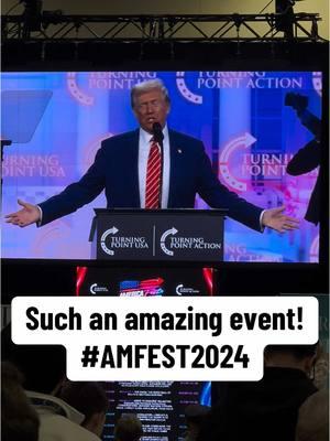 An unforgettable event! 🇺🇸🙌 #AMFEST2024 #DonaldTrump #CharlieKirk #America #GodBlessTheUSA #Freedom #Patriotism #TurningPointUSA #Unstoppable #FYP #Politics