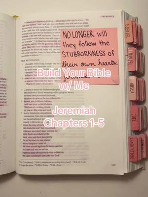 Build Your Bible w/ Me | Jeremiah Chapters 1-5 | #Bible #Biblesupplies #Christian #BibleOrganization #BibleStudy #BuildYourBible #RileyGreen 