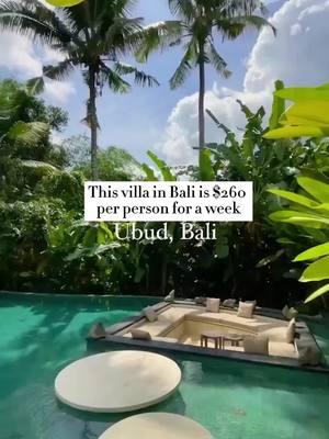 villa sleeps 8 people and cost $260 per person for a week private pool included 🌴 🌊  My Bali Villas Guide is just $8 pricing going ⬆️in 2025 ! 🚨 ✨ Discover the most stunning villas for every budget with direct links  ✨ Insider tips to plan your dream Bali escape ✨ Normally $30, now a steal at just $8 Get notified for our next group trip to Bali with the 🔗 in our b!o!  Don’t miss our LAST sale of the year, save 20% off all travel services and book your dream 2025 trip ‼️ Quotes are only $10 ! This is a HUGE steal don’t miss out!   #baliindonesia #bali #balitravel  #balivilla #travelagent  #blacktravelfeed #travelnoire #bucketlisttravel #traveldeals #traveltheworld #luxuryvilla  #2025travel   #baliguide #balitips #travelinfluencer  #travelblogger  #balivilla #ubud  📷 @alfredinbali