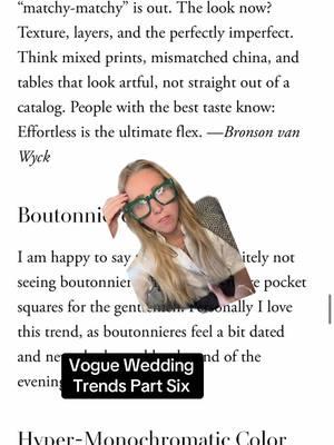 Vogue wedding trends. #2025bride #2026bride #californiaweddingplanner #losangelesweddingplanner #socalweddingplanner #weddingplanner #voguewedding #vogueweddingtrends #weddingplanningadvice #weddingplanning101 