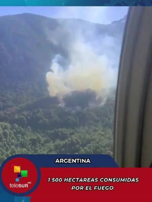 Más de mil 500 hectáreas fueron consumidas por el fuego Más de 50 especialistas intentan contener las llamas y apalear el impacto del siniestro en el Parque Nacional Nahuel Huapi.  #Argentina #IncendioForestal #Incendio #Peligro #Bariloche #NahuelHuapi 