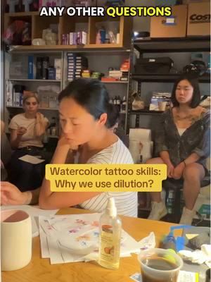 A clip from our watercolor tattoo workshop ☺️ #tattooworkshop #tattootraining #tattooschool #tattooskill #tattootechnique #watercolortattoo 