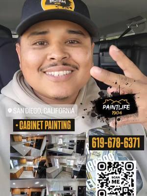 We Paint Cabinets San Diego,Ca  If you are looking for a Reliable,  Professional  Painter Near You! Or if you know anyone in need of a Painter. Look no More! 👀🎨 I Deliver a Great Experience from start to finish!    I'll talk to y'all soon!  📞: 619-678-6371  📧: Paintlife1904@gmail.com  Hours: 24/7  My Name is Michael Osornio, I am the owner operator of my Local House painting Business that has been doing business in San Diego, Chula Vista, Eastlake, Rancho Santa Fe, Del Mar for over 14 Years Experience in this industry.  I love showing my clients what I do from my Processes, to the End results. This gives them a sneak peek of what their home would look like when I step into their home to paint their Kitchen Cabinets.  My goal is to Not only give you great customer service but also a Great Customer Experience from start to finish 🎨✨️ Give me a Call, Text, DM if so that I can at least give you and accurate proposal and we can start planning to get your cabinets painted.    I'll talk to y'all soon!  📞: 619-678-6371  📧: Paintlife1904@gmail.com  Hours: 24/7  #PainterNearMe #ChulaVistaPainter #SanDiegoPainter #HousePainter #HousePainterNearMe #CabinetPainter  #PaintingCompany #Painter #GracoPaintSprayers #HVLP #PaintLife #PaintLife1904 #sandiego 