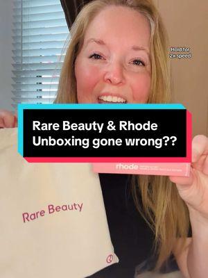 ✨Full unboxing video✨I’m still laughing about it. #fyp #hilarious #haileybieber #rhode vs #selenagomez #rarebeauty 