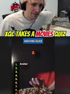 Xqc takes a quiz. 😂#xqc #xqcclips #twitchclips #quiztime #foryou #viral #movies 