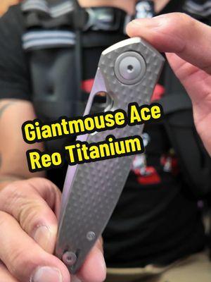 I loved the GiantMouse Ace Reo before but this titanium version is even better.  Scoop this one up at the link in my bio.  #everydaycarrygear #edcgear #everydaycarry #edcknife #edccommunity 