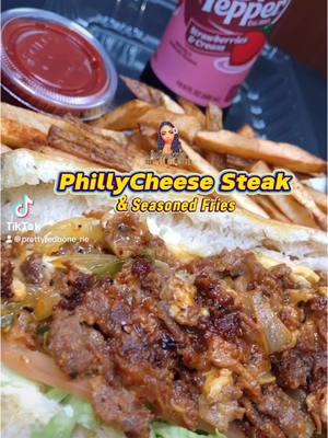 #PhillyCheeseSteak & #SeasonedFries 