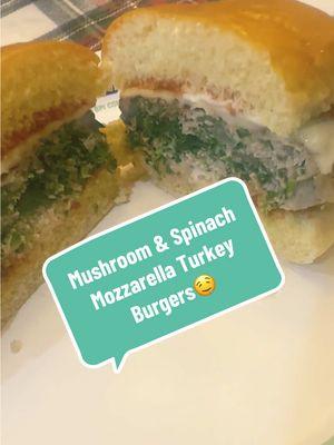 Cook dinner with me.  Mushroom & Spinach Turkey Burgers with Mozzarella Cheese! 🤤 #turkeyburger #turkey #mushrooms #spinach #grill #grilling #burger #burgersforttiktok #dinner #DinnerIdeas #dinnerwithme #cooking #cook #cookingathometiktoktv #homecooking 