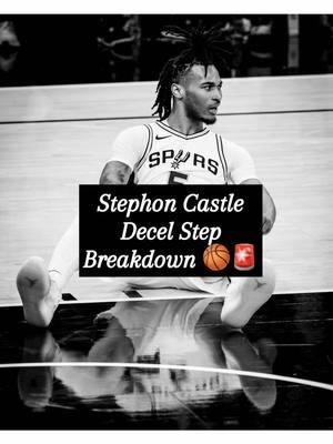 Stephon Castle Decel Step Breakdown 🏀🚨 • • • #basketballtraining #basketballtrainer #basketballcoach #basketball #basketballskills #basketballdrills #basketballmoves 