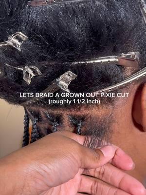 They ask “How long does my hair need to be?” 😅#viral #fypシ #braidertiktok #dallasbraider #fortworthbraider #fyp #knotlessbraids #