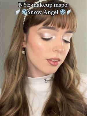 New Year’s Eve makeup inspo part 1: Snow Angel #snowangel #snowangelmakeup #angelmakeup #nyemakeup #nyemakeuplook #nye #newyearsmakeup #newyears  #whiteeyeshadow #newyearseve #newyears #angelaesthetic #angelic #angelvibes #pearlmakeup 