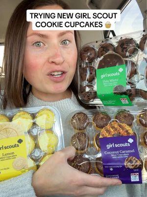 TRYING NEW GIRL SCOUT COOKIE CUPCAKES AT WALMART! #walmartfinds #newfood #girlscoutcookies #cupcake #cookies #dessert #thinmints #lemoncake #chocolatecake #mintchocolate #girlscout #minicupcakes #walmartfood #groceryhaul #walmarthaul #coconut #caramel #vanillacake #newfoods #tastetest #foodreview #morganchomps 