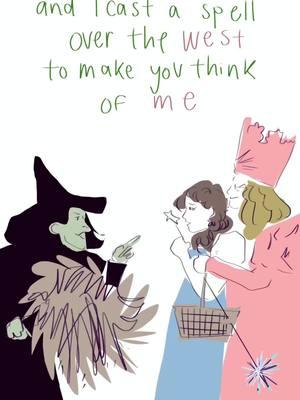 and they were...roomates #fyp #wicked #gelphie #glinda #elphaba #comic #fanart #art