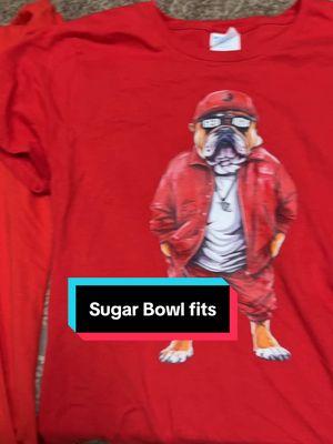 Matching for the sugar bowl? Should we wear this? #sugarbowl #godawgs #matchingoutfits 