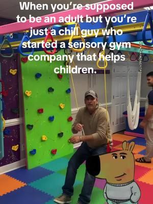 Just a chill guy who loves what I do! I founded a sensory gym company because I believe every child deserves a space to grow, play, and thrive. Designing sensory gyms isn’t just a job—it’s my passion. Helping children with special needs reach milestones while having fun? That’s what it’s all about!  #chillguy #chillguy #chillguymeme #entrepreneur #entrepreneurship #sensorygyms #sensorygym #specialneeds #specialneedsfamily #autism #autismawareness #autismo #sensory #sensoryplay #sensoryactivity #sensoryplayideas #sensoryintegration #funfactorysensorygym #occupationaltherapy #funny #playground #fyp #foryoupage #laugh 