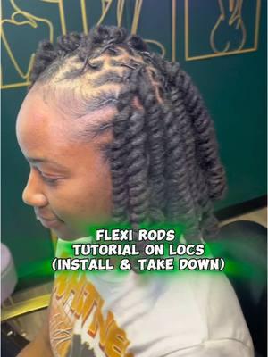 How To Intall & Takedown Flexi Rods on Locs for the Perfect Set 👌🏾😍✨. #flexirodcurls #hairstyling #locstyling #curlylocs #loctutorial #locclass #pittsburghlocs #stcroixlocs #pittsburghloctitian #stcroixloctitian 