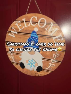 Winter addition gnome 🤩❄️ #doordecor #gnomedecor #gnome #welcome #winterdecor #seasonaldecor #magnet #welcomesign #foryou #wisconsin #firsthome #cutedecor #wi #fyp #blowthisup #relatable #newsign #homeimprovement #northernwi #TikTokShop #blowthisupforme 