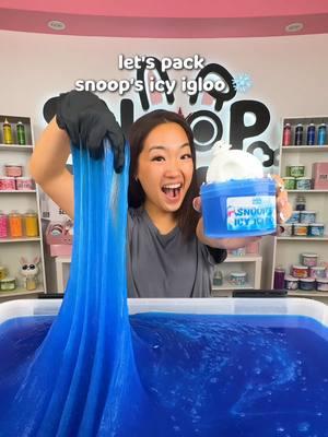 let me know which slime I should pack next! 🏔️  shop restocks with new slimes every Friday at 6pm CT / 7pm ET #snoopslimes #slimeasmr #behindthescenes 