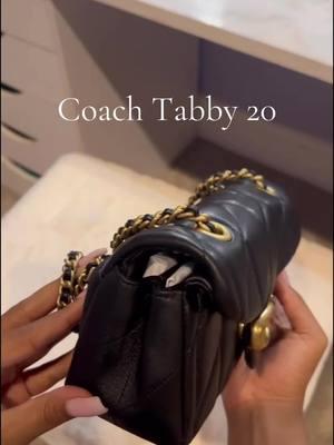 I finally got the @Coach Tabby 20 Handbag and I am IN LOVEEEEE🥹 Absolutely stunning bag. I’m so so sooooo excited to wear this out. So obsessed with the straps of this bag too😍😍  #coach #tabby #handbag #coachtabby20 #luxury 