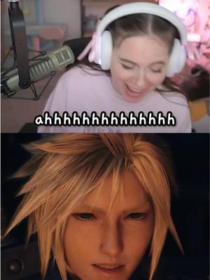 cloud: 😬 #ff7r #finalfantasy7 #gaming #twitch