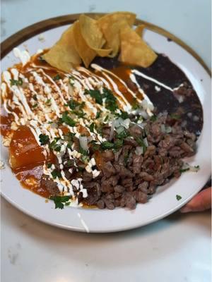 Plato Huasteco Sliced cecina, entomada and black beans #viral #delicious #Foodie #musttry #mexicanmomcocinatradicional 