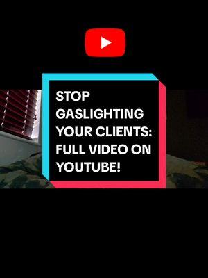 "stop gaslighting clients" video is up! go sub if you feel like it 🥰 #headlesshairdresser 