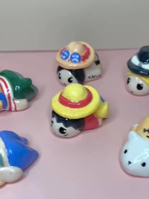 Don’t mess with them😡 it’ll hurt their feelings #onepiece #ceramics #artist #anime #art #buggy #chopper #trafalgarlaw #bepo 