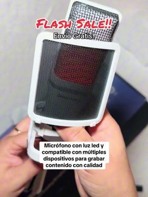 Está súper bonito, práctico y excelente calidad, disponible en color negro también 🎙️ #microfono #microphone  #microfonoprofesional #podcast #TikTokShopHaul #tiktokshopfinds #creadordecontenido #contentcreator