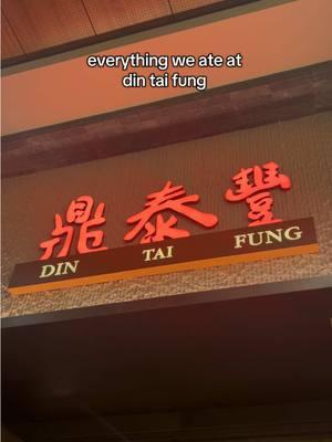 everything we ate at din tai fung…my favorite part of coming home  #dintaifung #Foodie #seattle #dintaifungreview #RestaurantReview #washingtonstate 