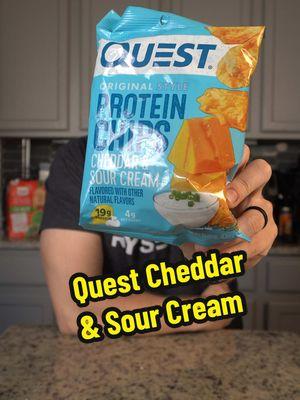 FFGF reviews Quest Sour Cream and Cheddar Chips #formerfatguy #GymTok #FitTok #foodtiktok #foryou #foodcritic #highprotein #review #tastetest #rating #fitness #quest 