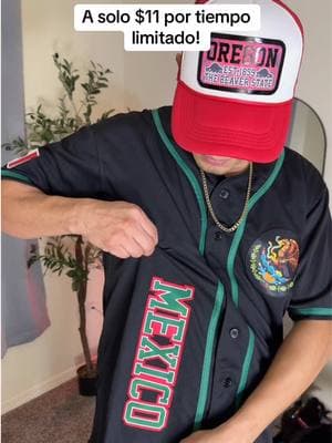 Consíguela ya! #mexicano #jerseydemexico #baseballjerseys #mexicotshirt  #TikTokShop #tiktokmademebuyit #tiendadetiktokshop #mexico 