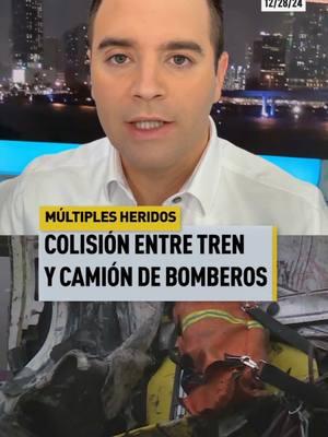 #endesarrollo Múltiples heridos durante colisión entre tren de #brightline y un camión de bomberos en Delray Beach.  Actualizamos en #telemundo51  #palmbeach #florida #miamidade 