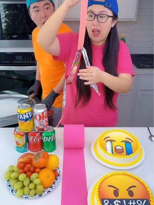 Emoji cake vs egg ice cream challenge!🍨06 #emoji #funny by Ethan Funny Family 