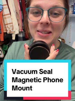 Instant phone mount capabilities anywhere there is a smooth surface! #phonemount #magneticphonemount #carphonemount #magsafe #vacuumsealphonemount 