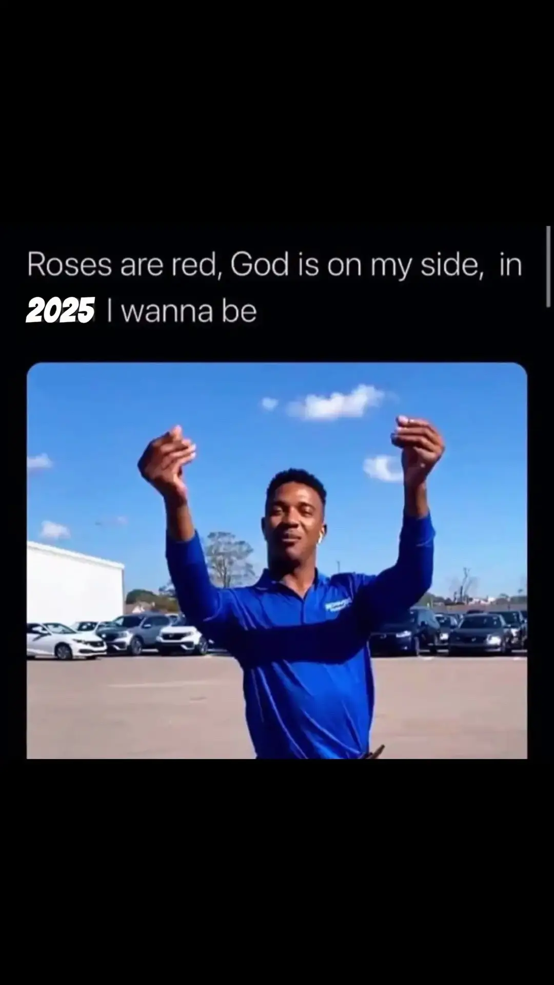 Roses are red, God’s on my team, and in 2025, I’m chasing the ultimate money dream! Picture me pulling up like a VIP, sipping on success while the blessings flow like a fountain. God already cleared the path, so I’m ready to collect every dollar, every deal, and every blessing with open arms and a confident strut. No detours, no distractions—just me, my faith, and my unstoppable determination to be exactly where the money resides. Because let’s face it, in 2025, I’m not just surviving—I’m thriving, stacking, and living my best life in the lap of financial abundance! #fyp #abundance #thrive2025 