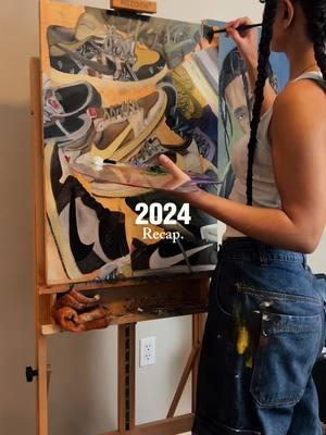 Art recap from 2024 🤍#CapCut #artistsontiktok #oilpaintingontiktok #oilpainting #2024recap #photodump #capcutphototrend #hiphopart 