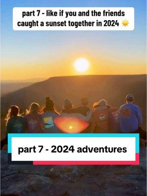 part 7 - nothing better than catching the sunset with friends and family. give a like and look back on your adventures of 2024 ✔️#travel #travellife #vanlife #traveltok #traveltiktok #roadtrip #roadtriplife #roadtrippin #sunset #friends #sunsetlover #sunsetvibes #sunsetseason #rebelution 