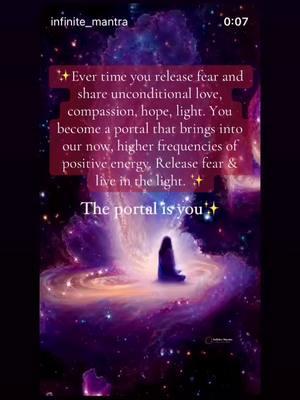 #theportalisyou #portal111 #releasefear #bethechangeyouwishtosee #higherdemensions ✨💖✨