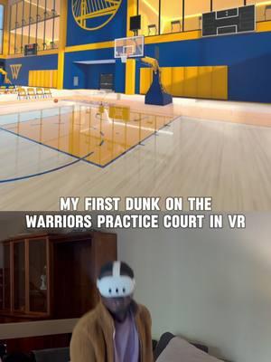 The new Warriors practice court looks insane in VR!! #gymclassvr #vrbasketball #gymclassvrcommunity #basketball #vr #metaquest #basketball🏀 #gcnbabundle #gymclasscommunity @warriors  