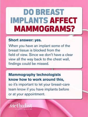 #fyp #foryou #health #healthcare #healthandwellness #wellness #womenshealth #breastimplants #mammogram #mammography #mammograms 