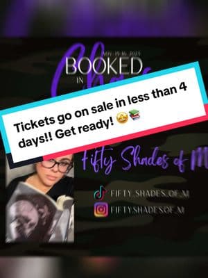 Get ready cuz @Booked in Chaos tickets go on sale in only 4 days!! 🤩 Make sure to follow me to grab your 🎟️’s up the minute they go on sale!  Which Author,Narrator, or influencer  are you excited to meet?! #creatorsearchinsights #2025 #bookcommunity #indieauthor #event #bookevent #BookTok #readersoftiktok #bookfriends #bookevents #bookedinchaos #november #authorevents #yeathatgreenville #bic #dark #romancebooks #thriller #follow #insta 