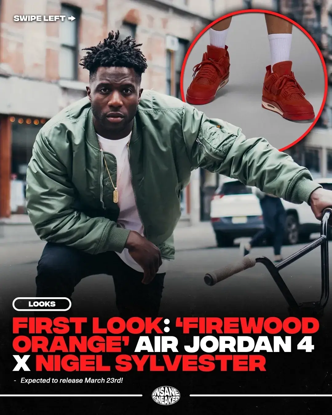 First Look at the Nigel Sylvester x Air Jordan 4 "Firewood Orange" 🔥 Expected to Release March 23rd for $225! Cop or Drop? 🍊💭 via @houseofheat, @eldenmonitors on IG #nigelsylvester #airjordan4 #jordan4 #jordanshoes