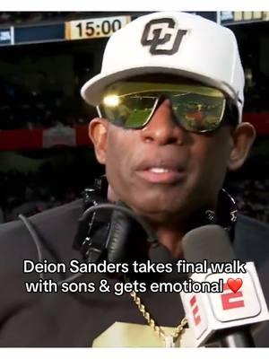 Crying in the club rn 🥺 (via @ESPN) #deionsanders #shedeursanders #shilosanders #colorado #football #CollegeFootball #emotional #sad #father #sons 